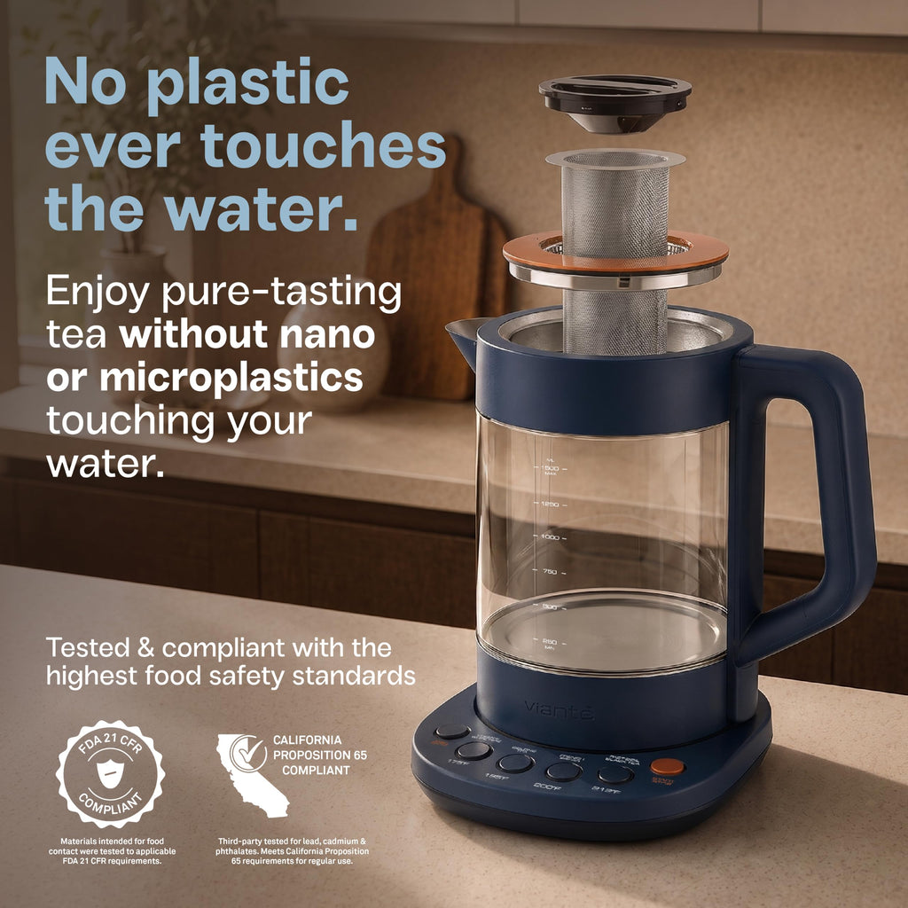 Viante Luxury Tea Set with Electric Kettle & Infuser
