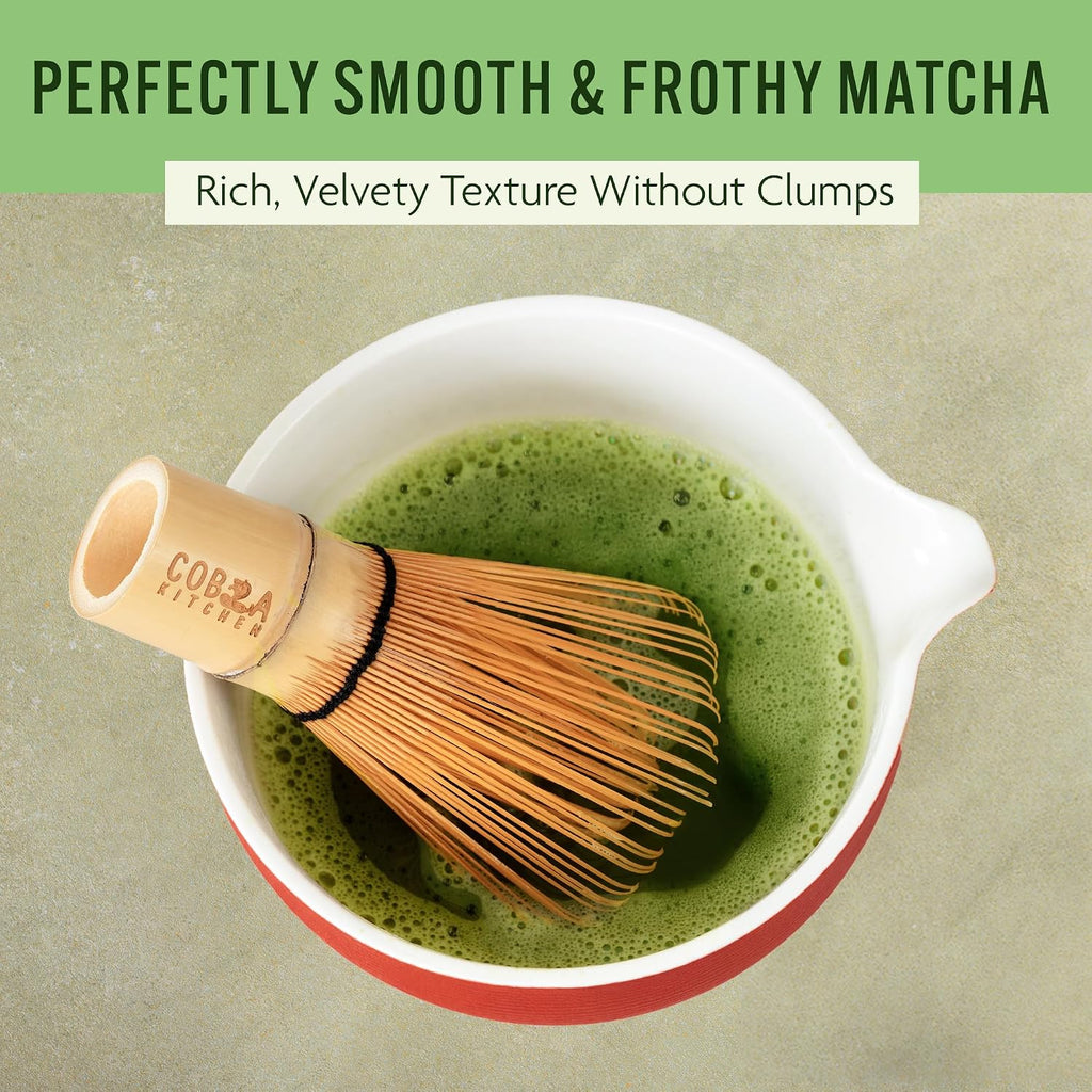 Lucky Red Matcha Tea Set – 8-Piece Japanese Ceremony Kit