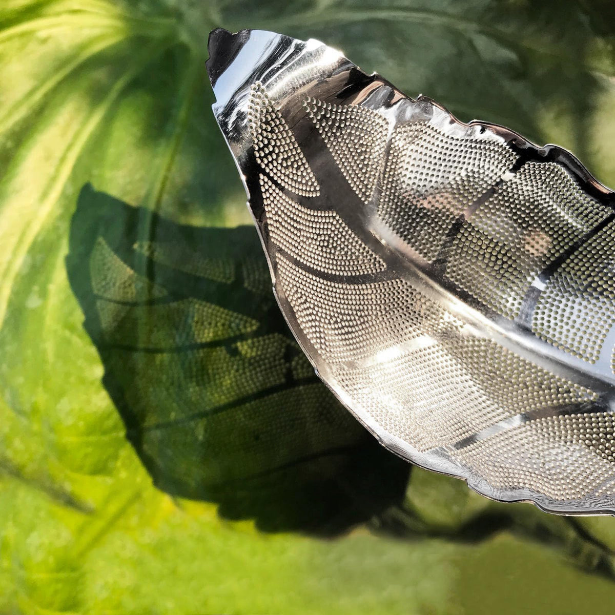 Leaf-Shaped Tea Strainer – Food-Grade Stainless Steel, Gold or Silver, Single-Cup Infuser