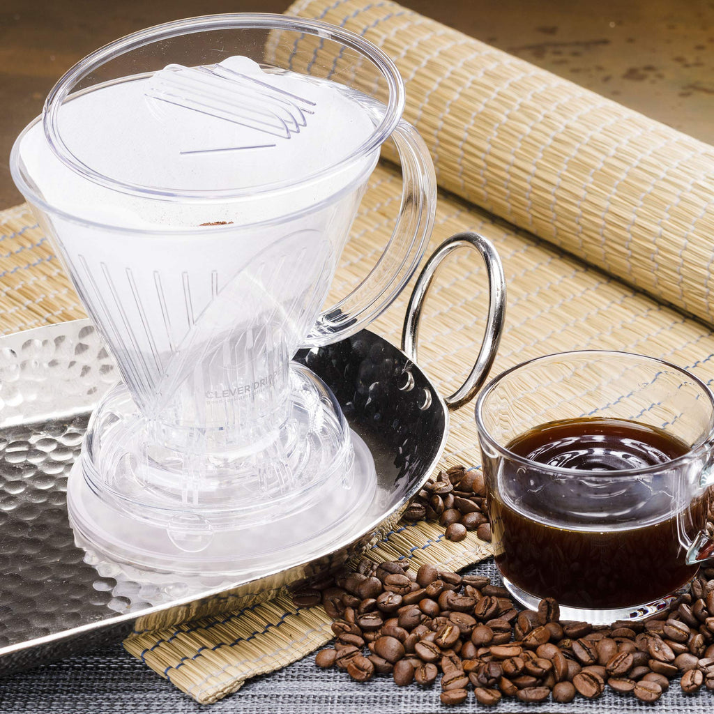 Clever Coffee Dripper & 100 Filters – 18 oz, BPA-Free, Immersion Brew