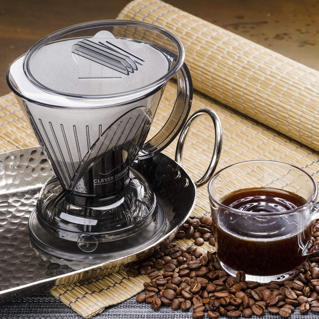 Clever Coffee Dripper & 100 Filters – 18 oz, BPA-Free, Immersion Brew